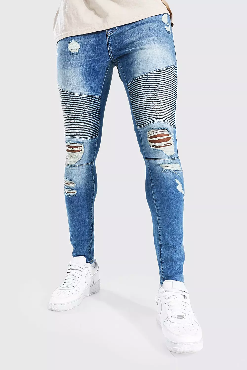Mens super skinny biker jeans store